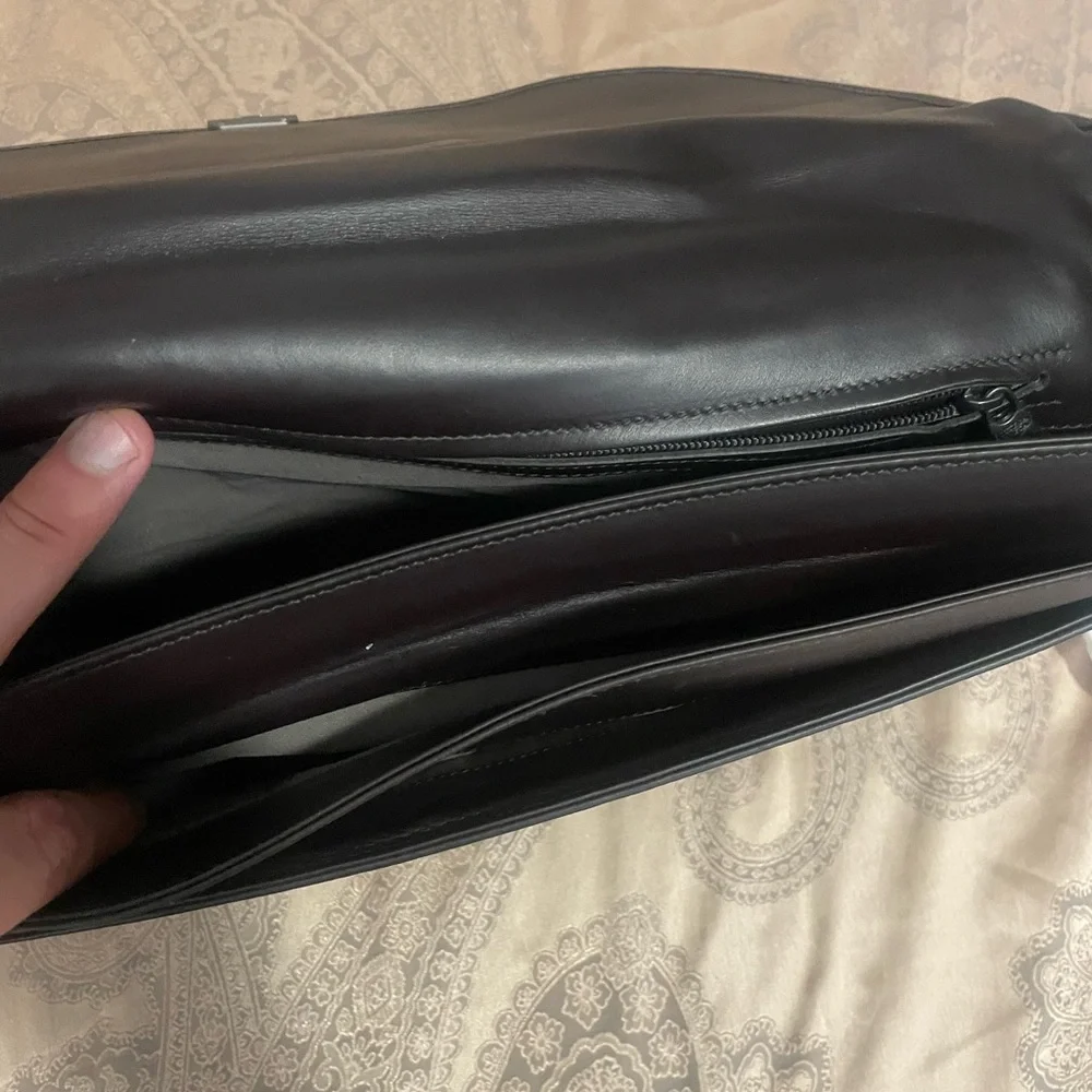 Bottega Veneta Mens Brown Briefcase